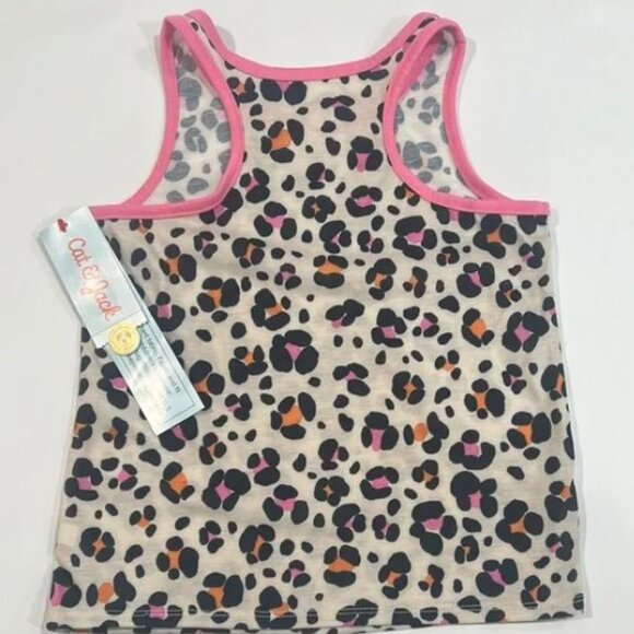 3/$15  Cat & Jack – Girls’ Cheetah Print Small (6/7) Sleeveless Tank Top - Picture 3 of 5